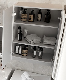 Style Line Шкаф навесной Марелла мини 60 Люкс Plus антискрейтч белый – фотография-3